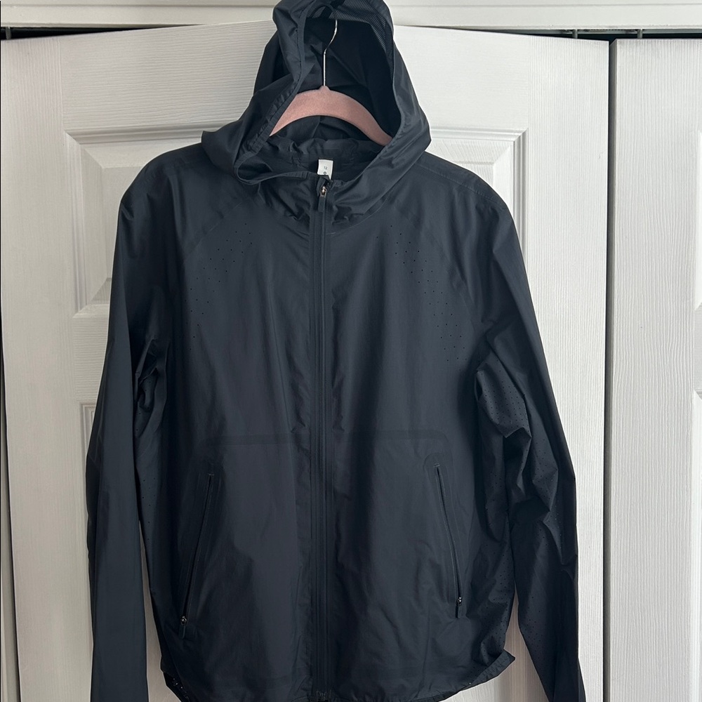 lululemon athletica Black Windbreaker Jacket with hood size 12